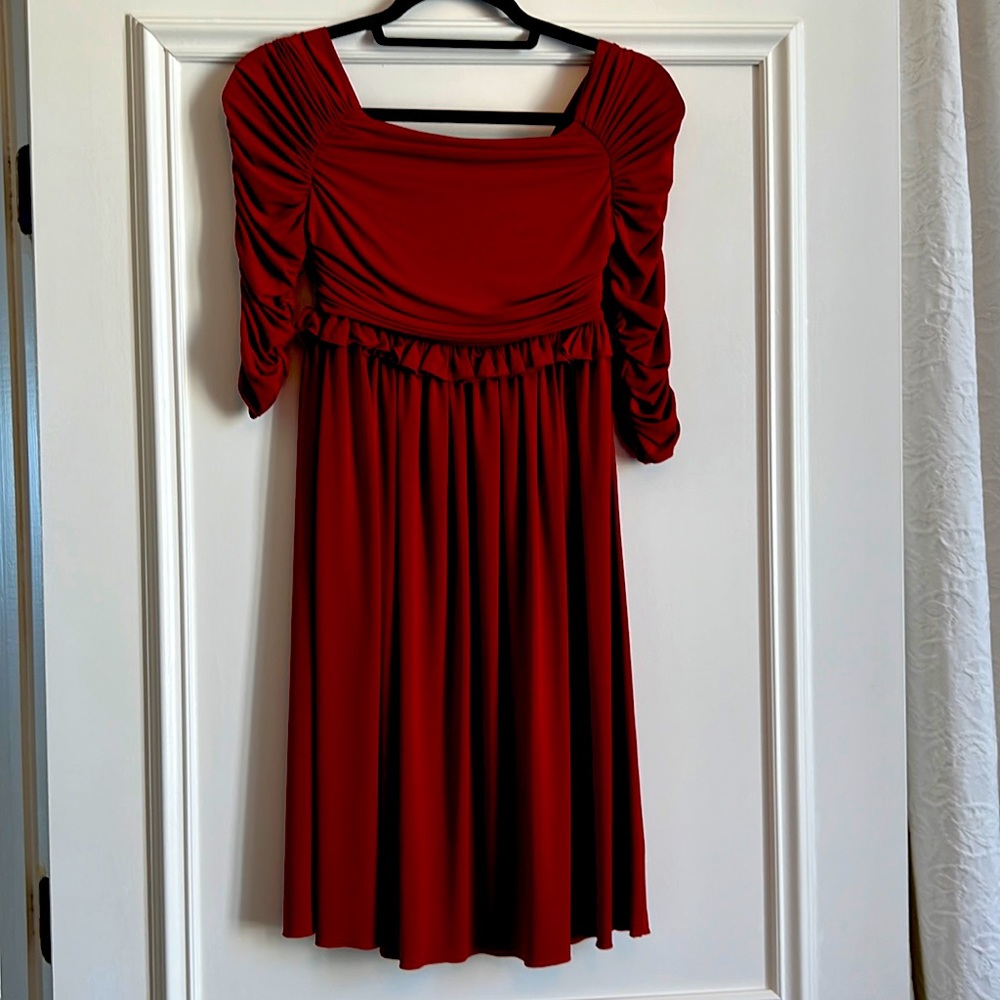 Women’s red jersey dress by Philosophy by Alberto Ferretti